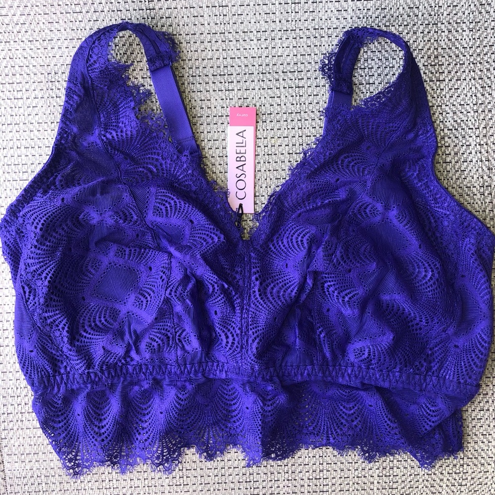 Nwt Cosabella Women's  Allure Curvy Plunge Bralette Size Large